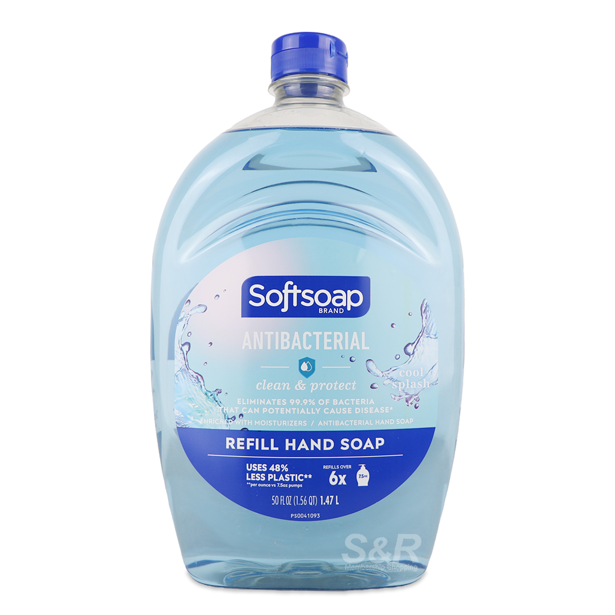 Softsoap Antibacterial Refill Hand Soap Cool and Protect 1.47L